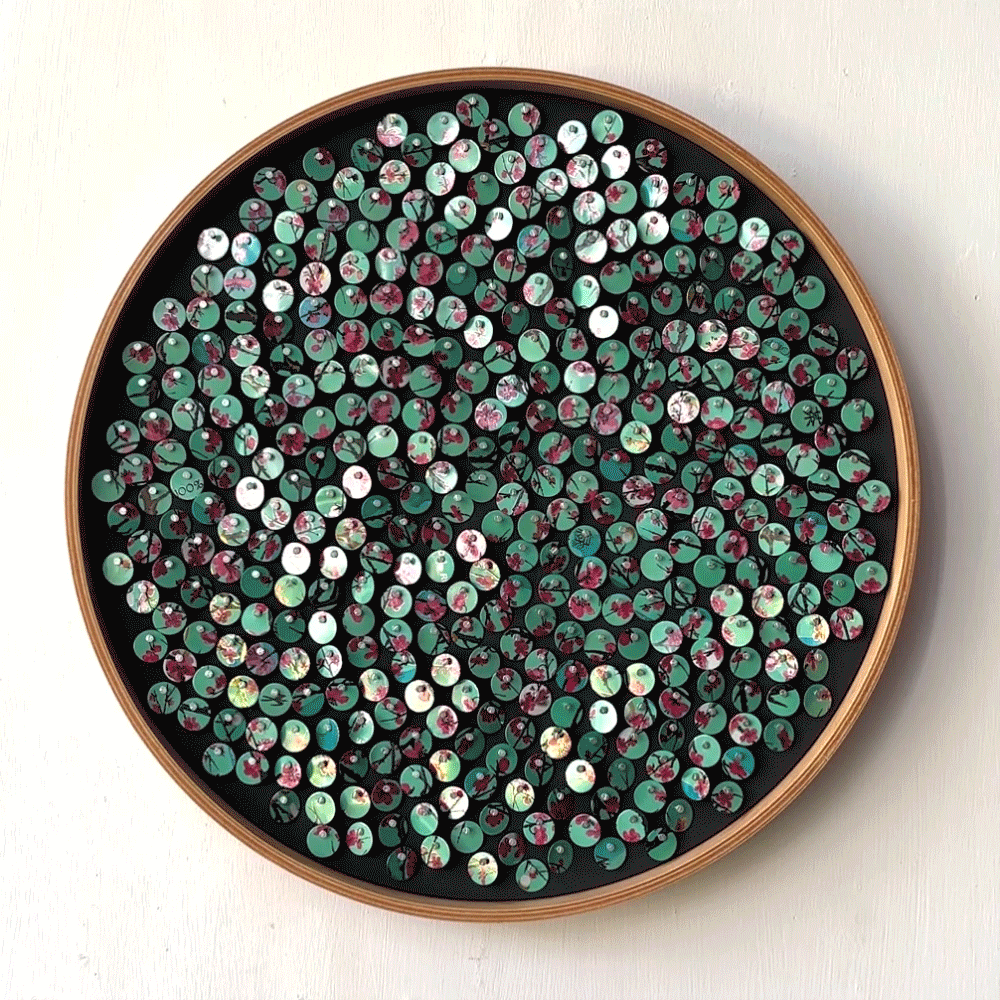 12" Cherry Blossom Fibonacci Moving Mosaic™