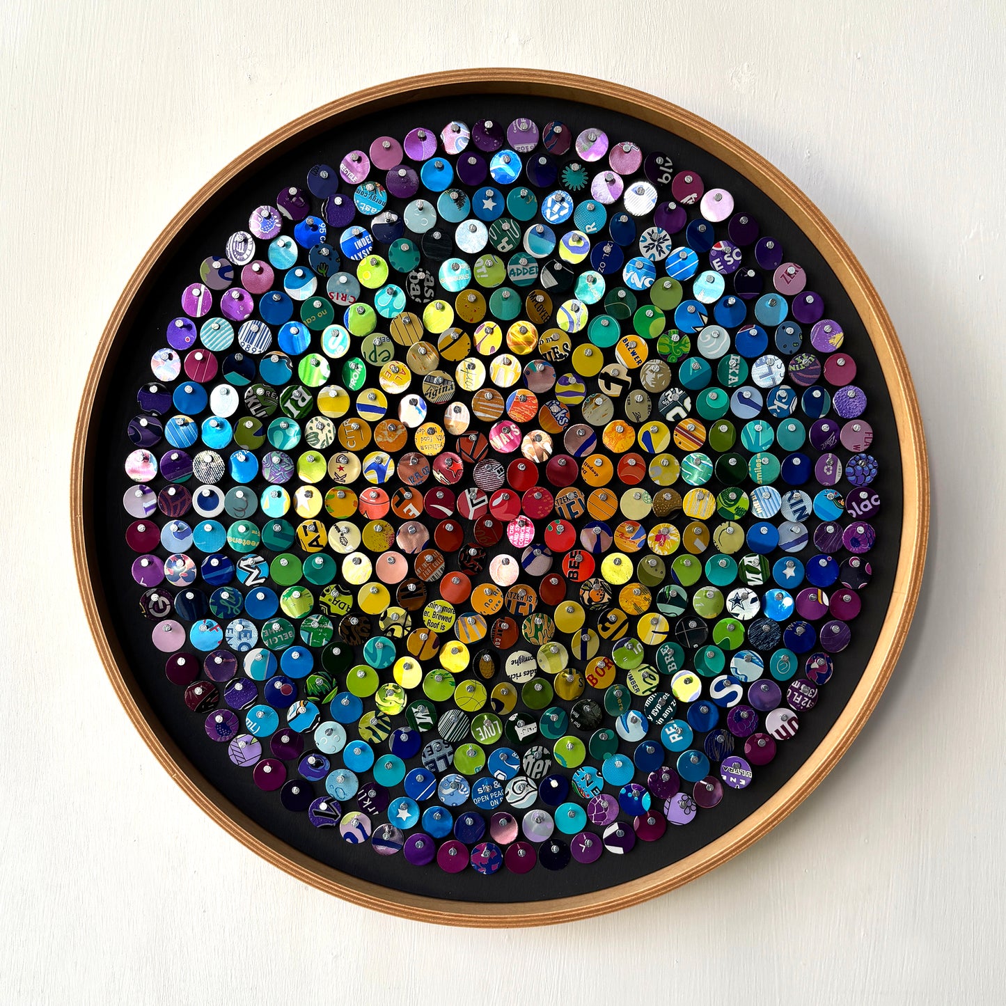 12" Radial Recycled Rainbow Moving Mosaic™
