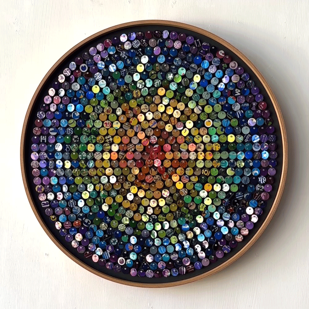 16" Recycled Rainbow 1 Moving Mosaic®