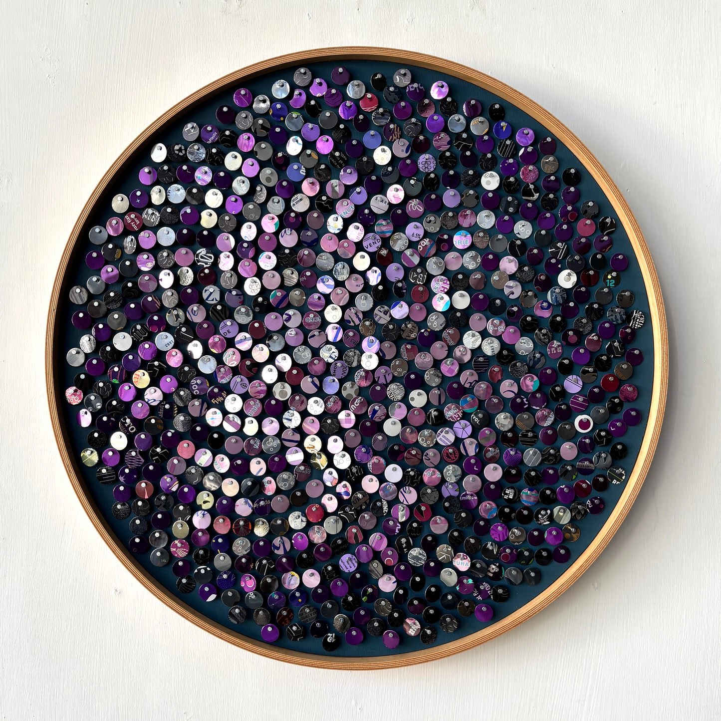 16" Eggplant Fibonacci Moving Mosaic®