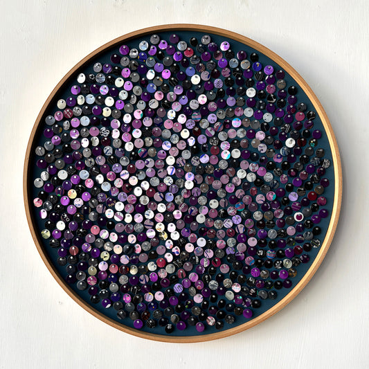 16" Eggplant Fibonacci Moving Mosaic®