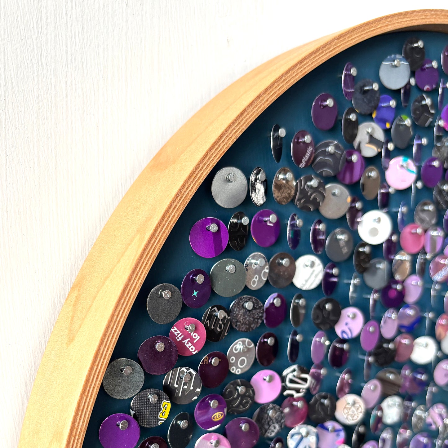 16" Eggplant Fibonacci Moving Mosaic®