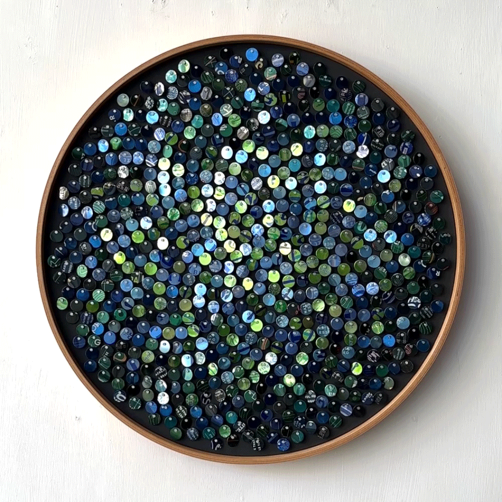 16" Ocean Fibonacci Moving Mosaic®
