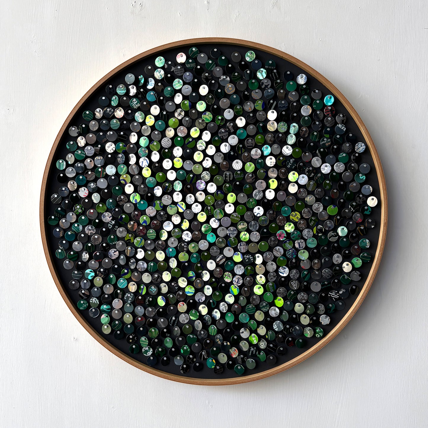 16" Olive Fibonacci Moving Mosaic®