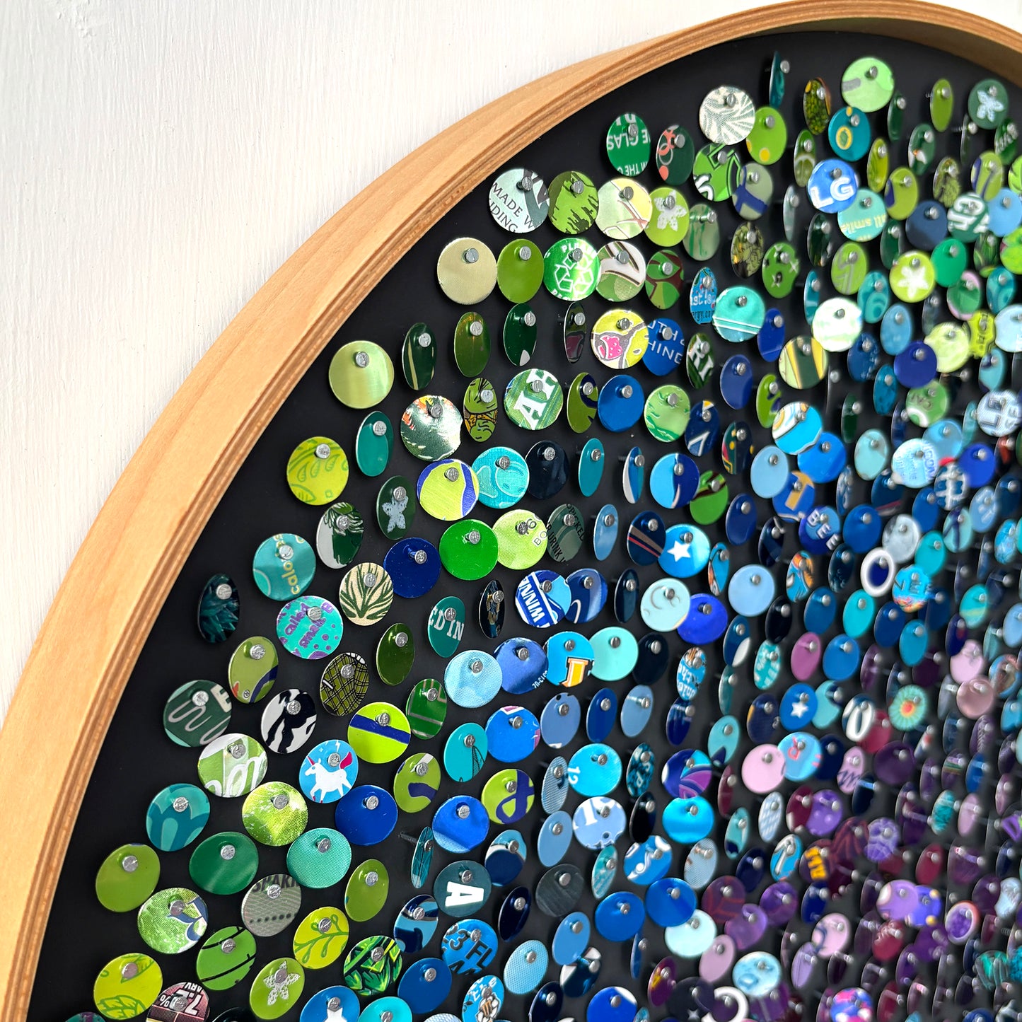 19" Peacock Fibonacci Moving Mosaic™