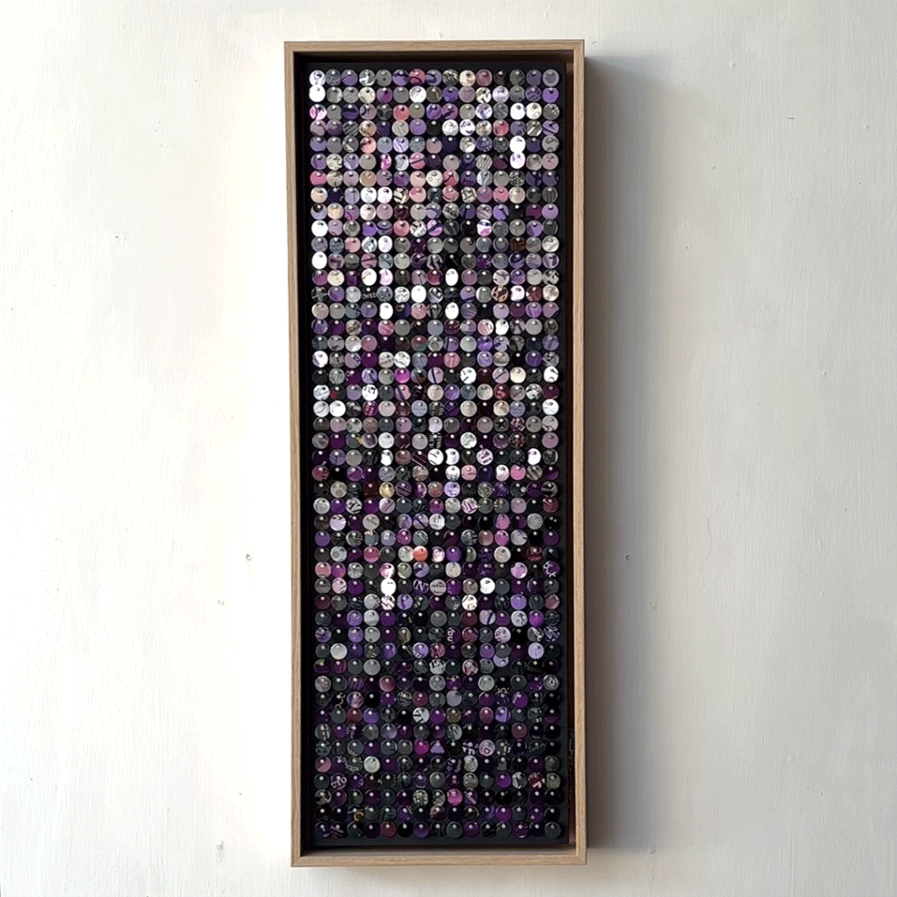 8"x24" Eggplant Moving Mosaic®