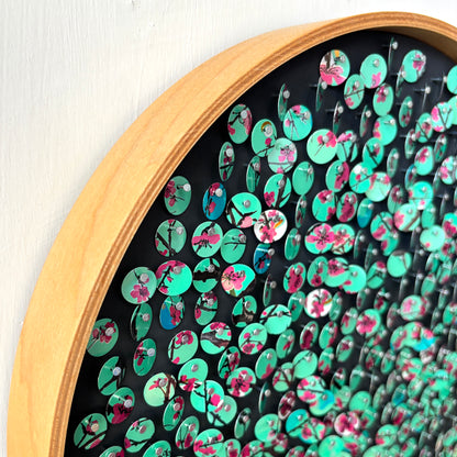 12" Cherry Blossom Fibonacci Moving Mosaic™