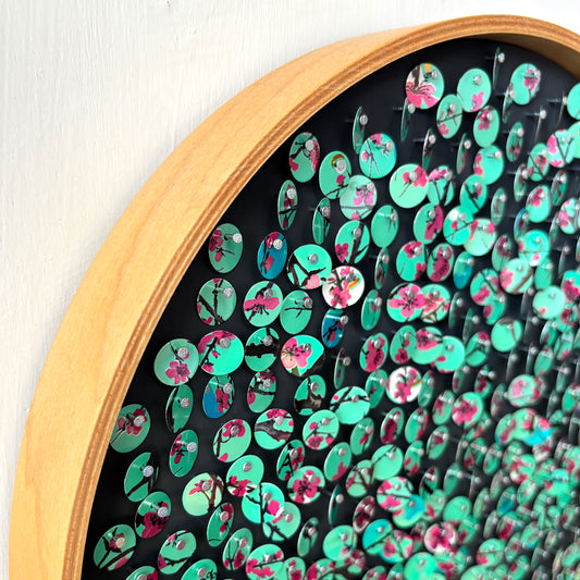 12" Cherry Blossom Fibonacci Moving Mosaic™