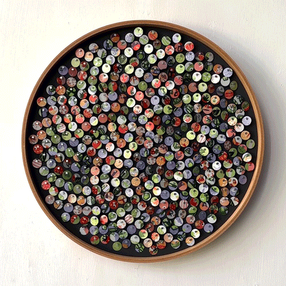 12" Pastel Nature Fibonacci Moving Mosaic™