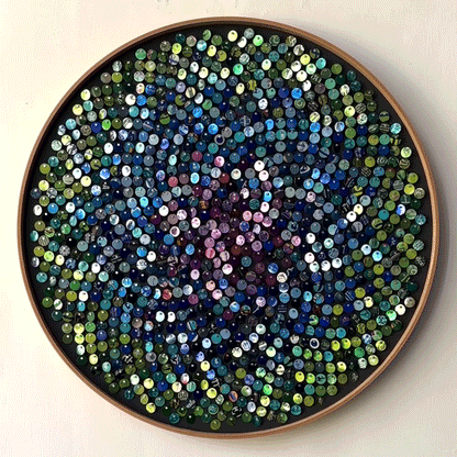 19" Peacock Fibonacci Moving Mosaic™