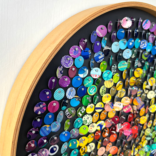 12" Radial Recycled Rainbow Moving Mosaic™