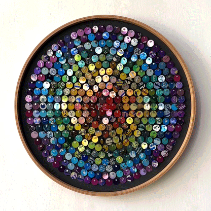 12" Radial Recycled Rainbow Moving Mosaic™