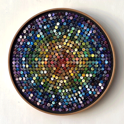16" Recycled Rainbow 1 Moving Mosaic®