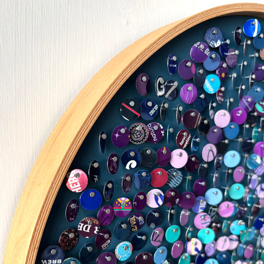 16" Amethyst Fibonacci Moving Mosaic®