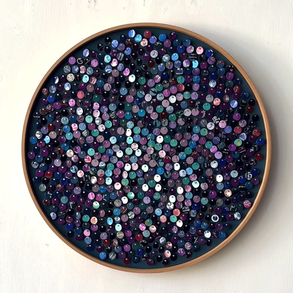 16" Amethyst Fibonacci Moving Mosaic®