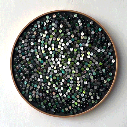 16" Olive Fibonacci Moving Mosaic®