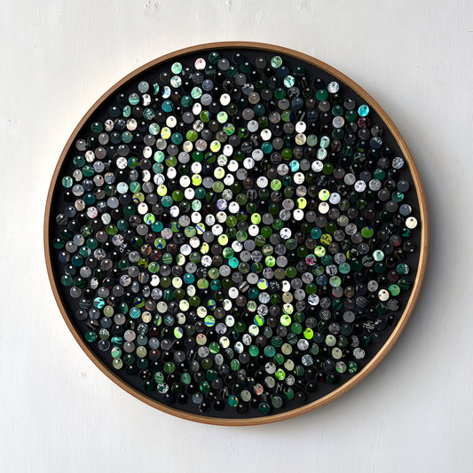 16" Olive Fibonacci Moving Mosaic®