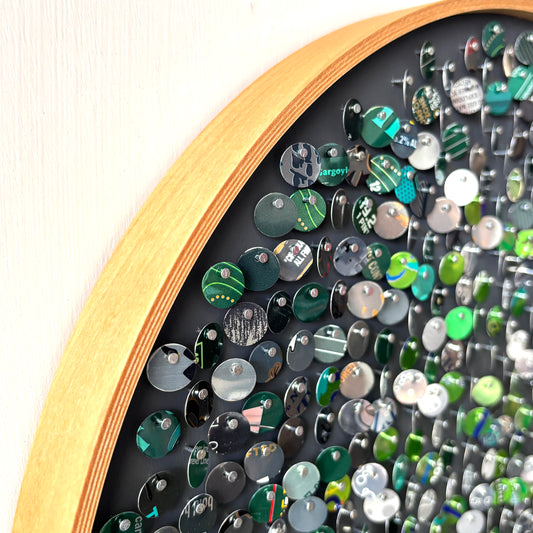 16" Olive Fibonacci Moving Mosaic®