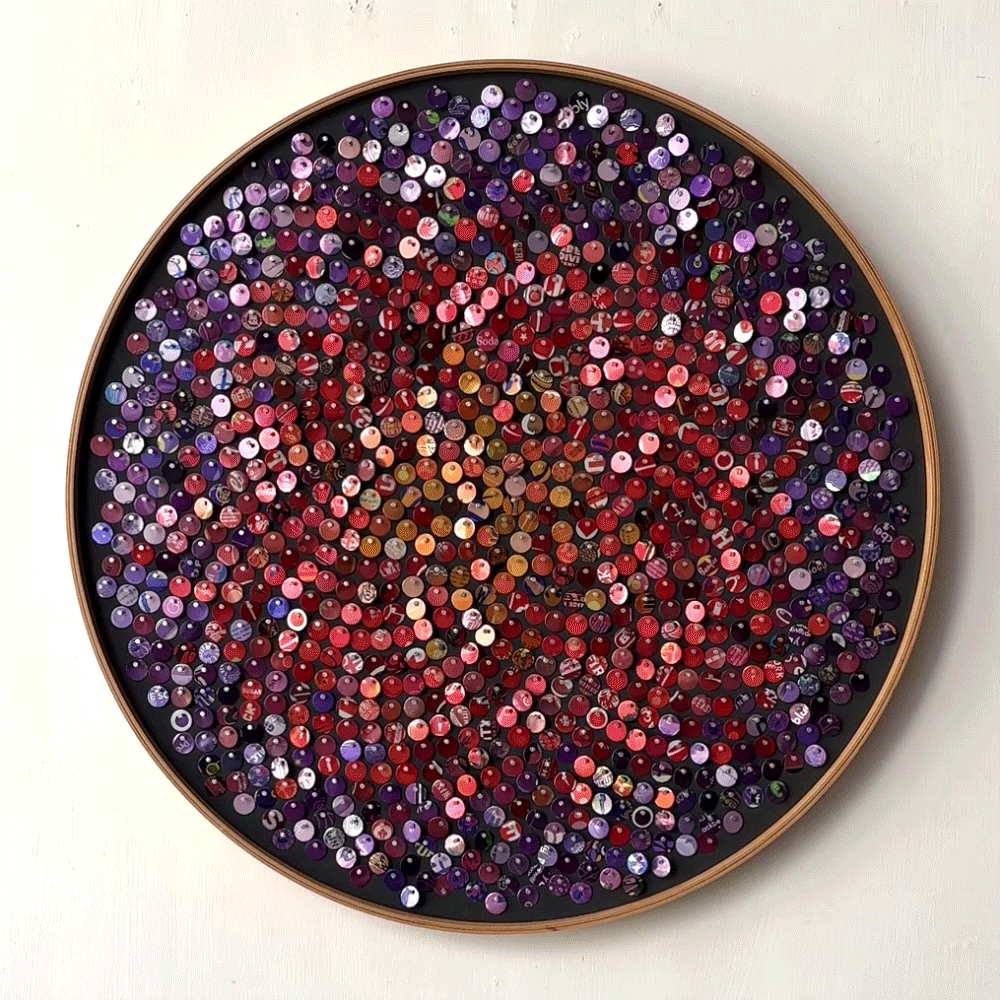 19" Clematis Fibonacci Moving Mosaic®