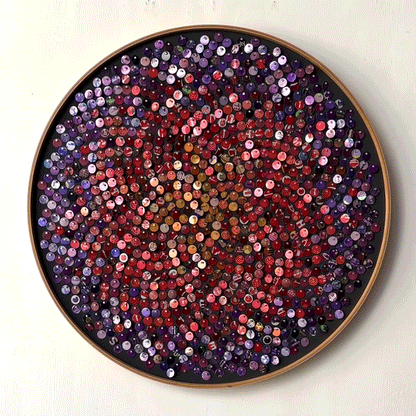 19" Clematis Fibonacci Moving Mosaic®