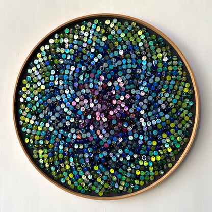 19" Peacock Fibonacci Moving Mosaic™