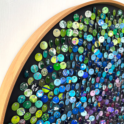 19" Peacock Fibonacci Moving Mosaic™