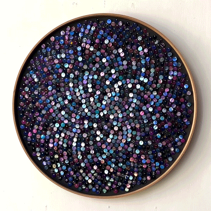 21" Amethyst Fibonacci Moving Mosaic®